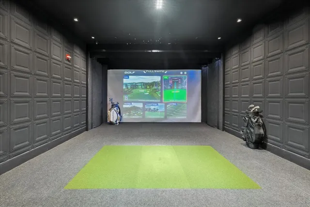 a view of a indoor basketball court