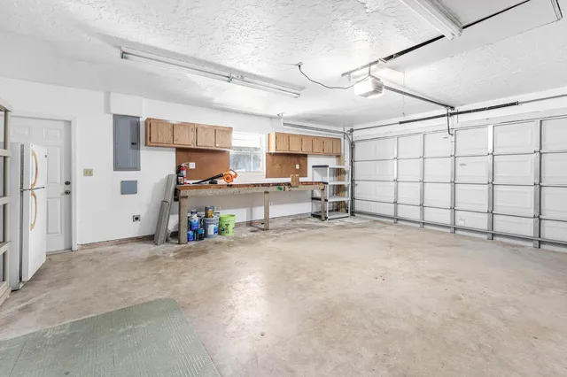 a view of grassy field with trees