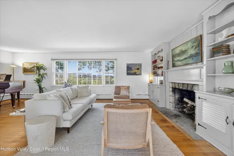 a view of outdoor space with seating