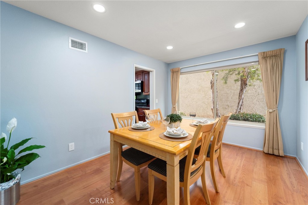 607 Valley Forge Drive Placentia, CA 92870 - Photo 12 of 57 a view of a dining room with furniture window and wooden floor