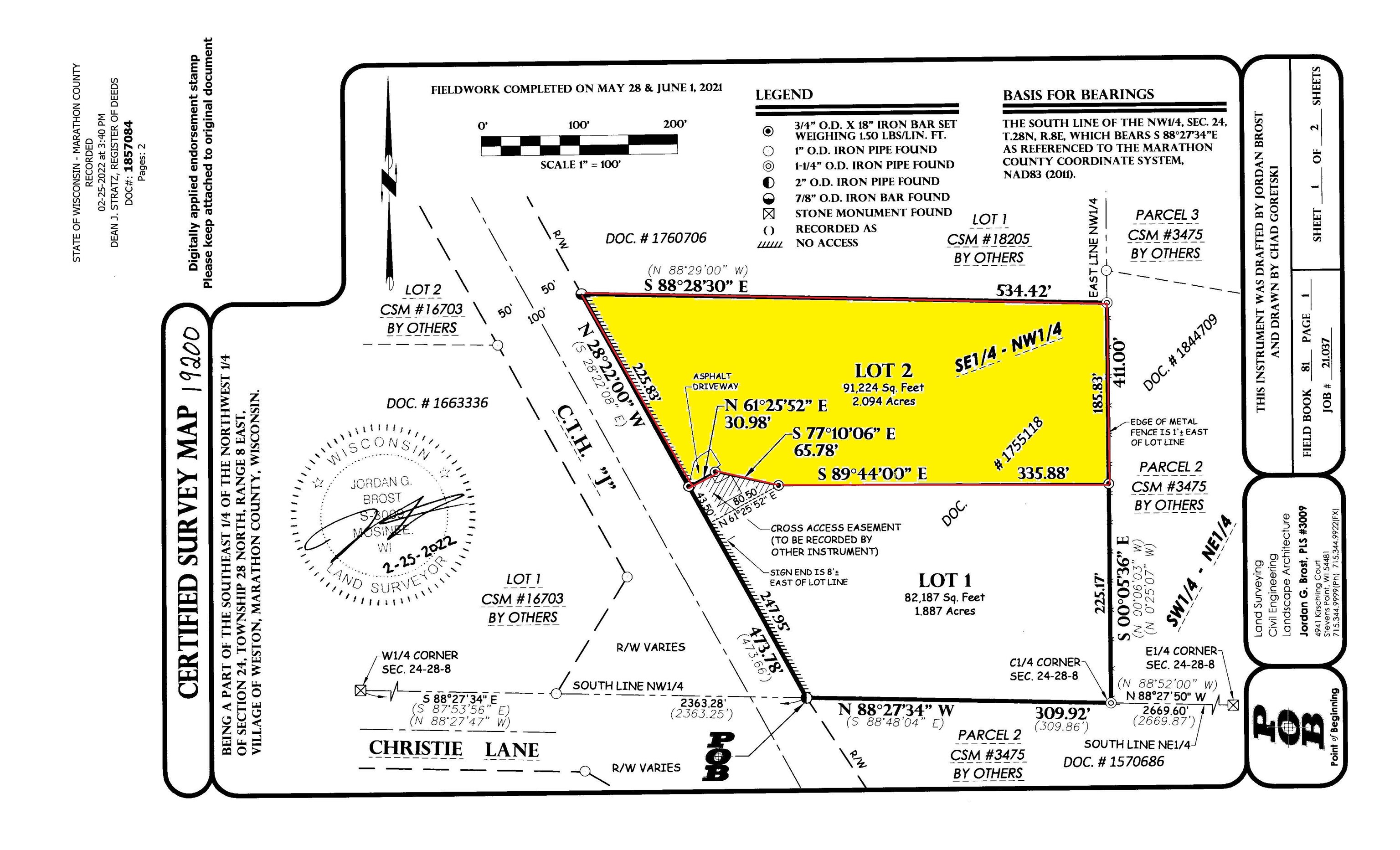 6703 County Rd J, Unit 2 094 ACRES COUNTY ROAD J Schofield, WI 54476 - Photo 4 of 7