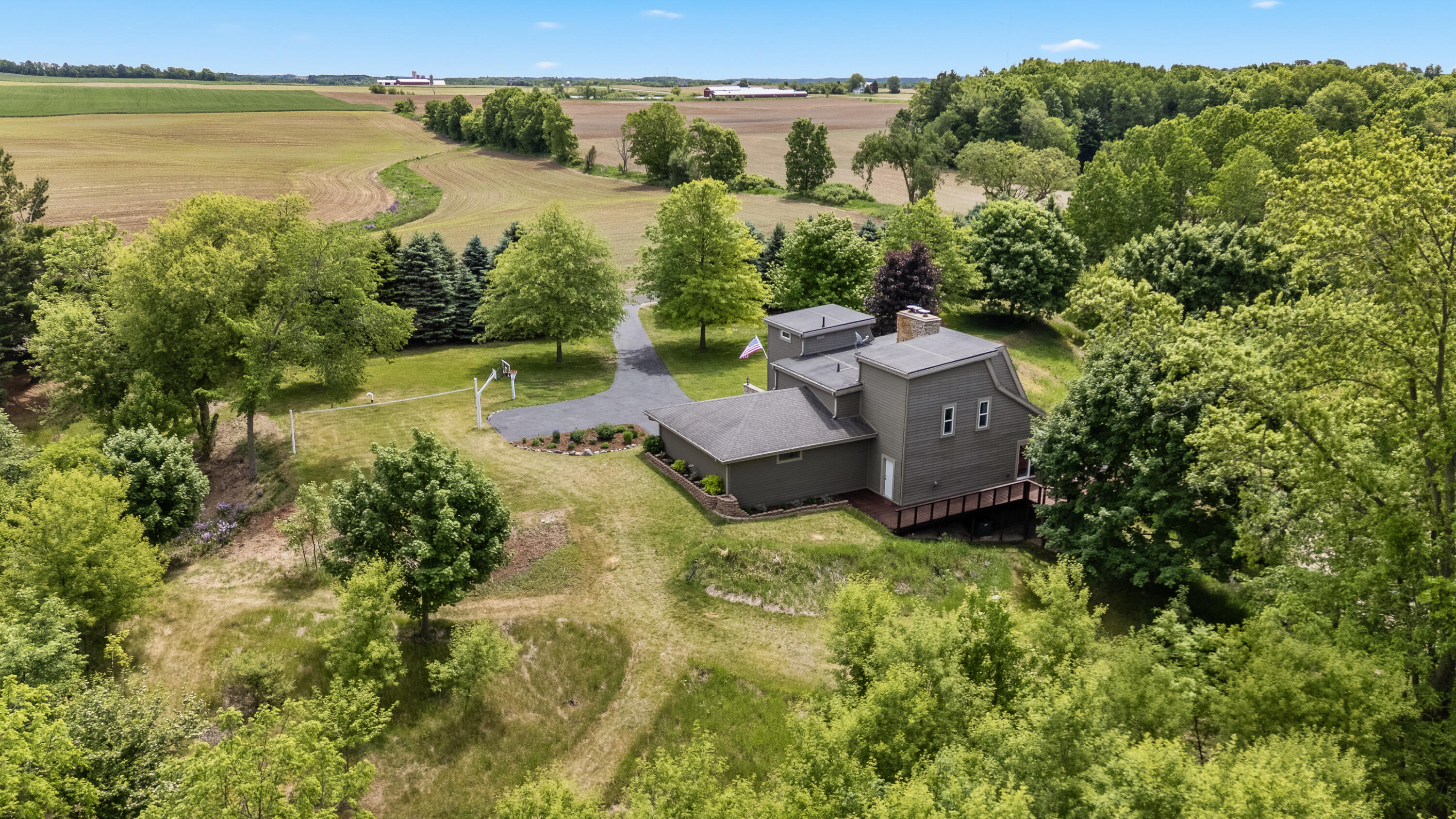 2953 Kettle Moraine Road Hartford, WI 53027 - Photo 2 of 58 Arial View of Home