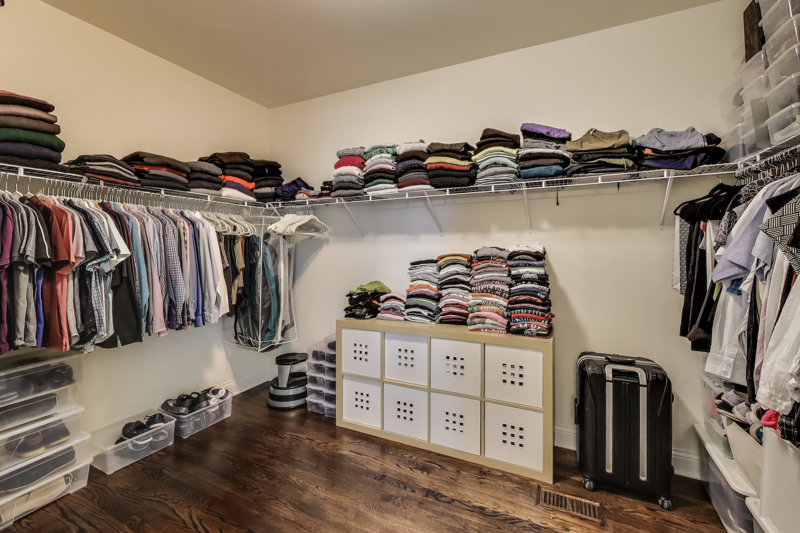 557 North Myrtle Avenue Elmhurst, IL 60126 - Photo 22 of 33 a view of walk in closet with clothes and shoes