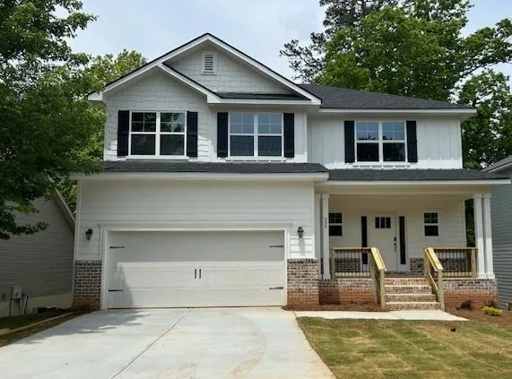 a house view with a outdoor space
