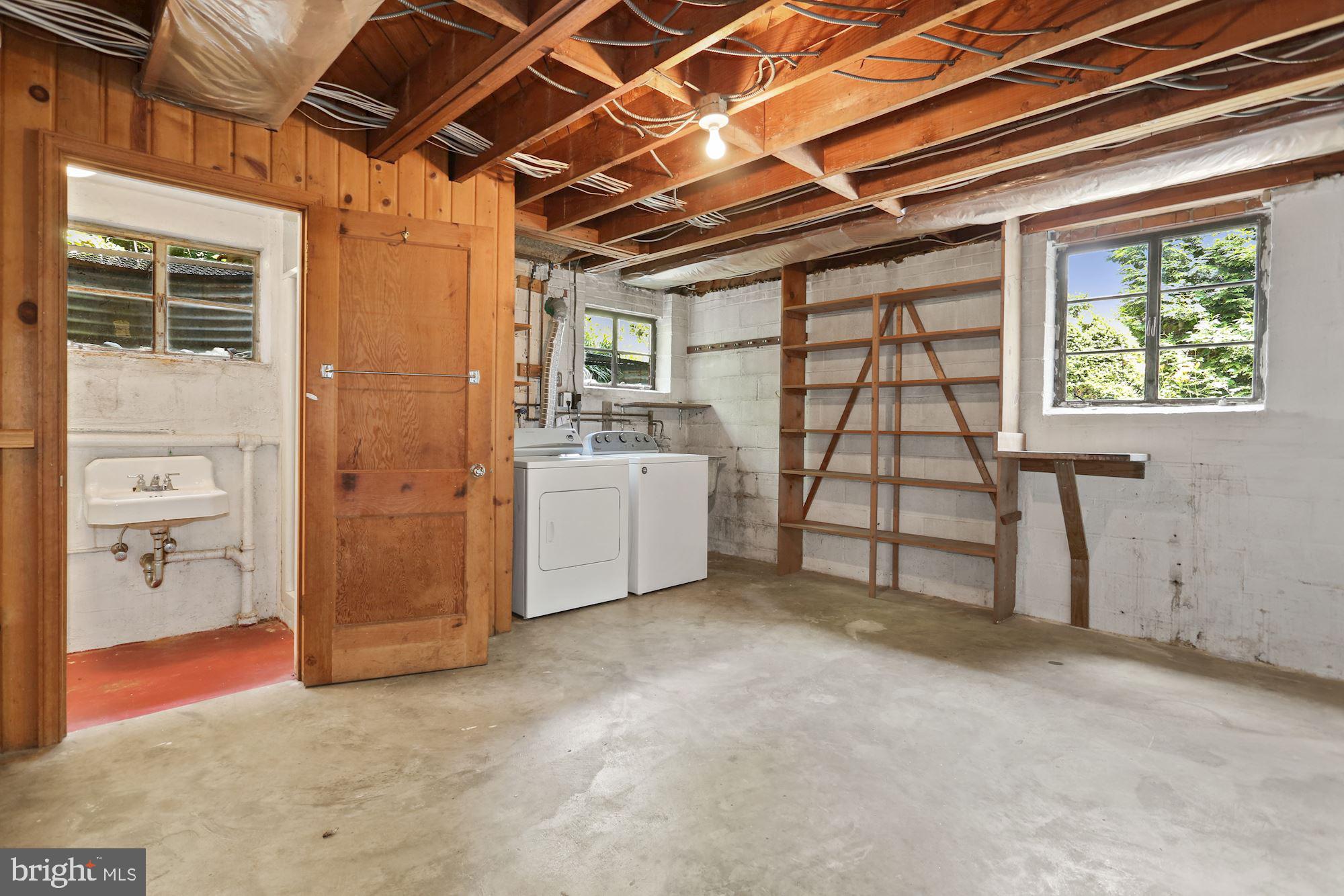 7900 Glendale Road Chevy Chase, MD 20815 - Photo 23 of 32 Lower level with full bath and laundry