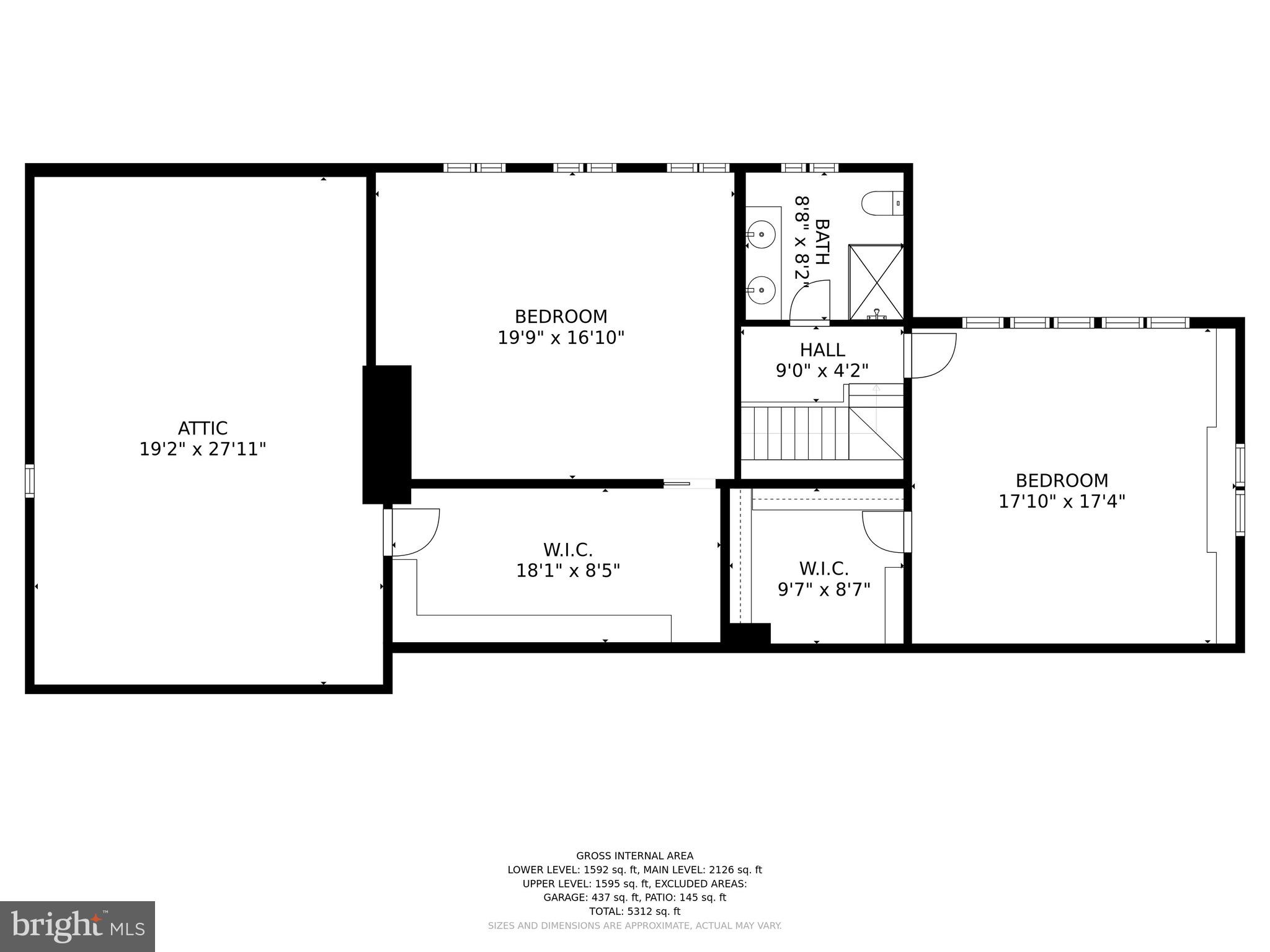 7900 Glendale Road Chevy Chase, MD 20815 - Photo 30 of 32 Upper level floor plan
