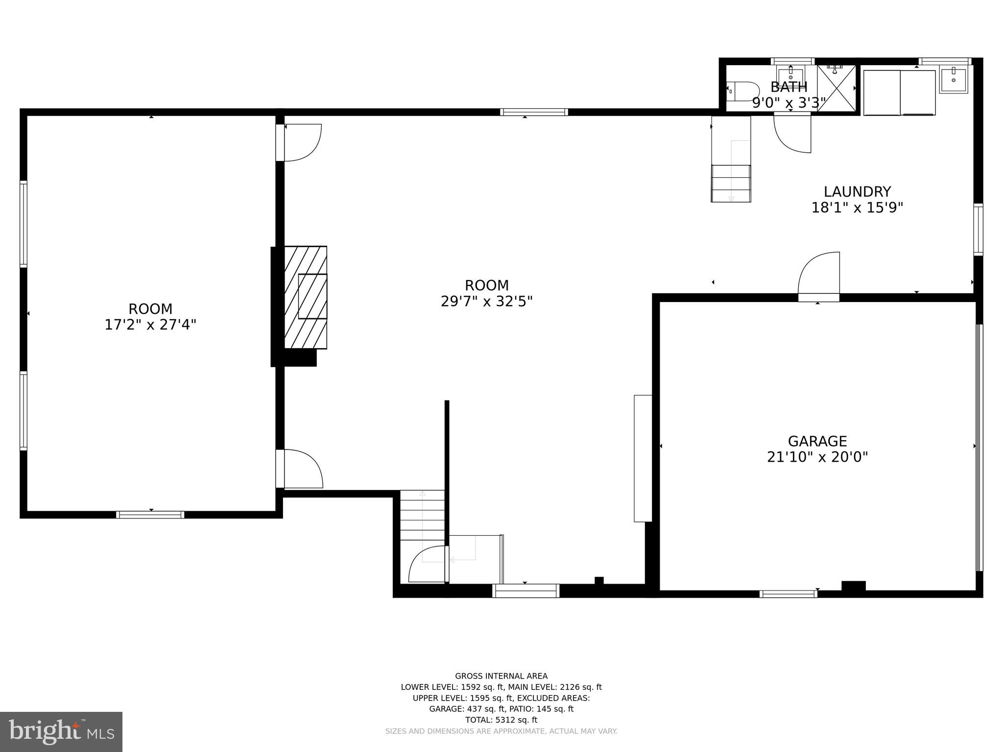 7900 Glendale Road Chevy Chase, MD 20815 - Photo 31 of 32 Lower level floor plan