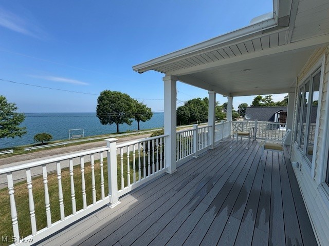 38332 Beachview Road Willoughby, OH 44094 - Photo 33 of 42 Deck view featuring a water view