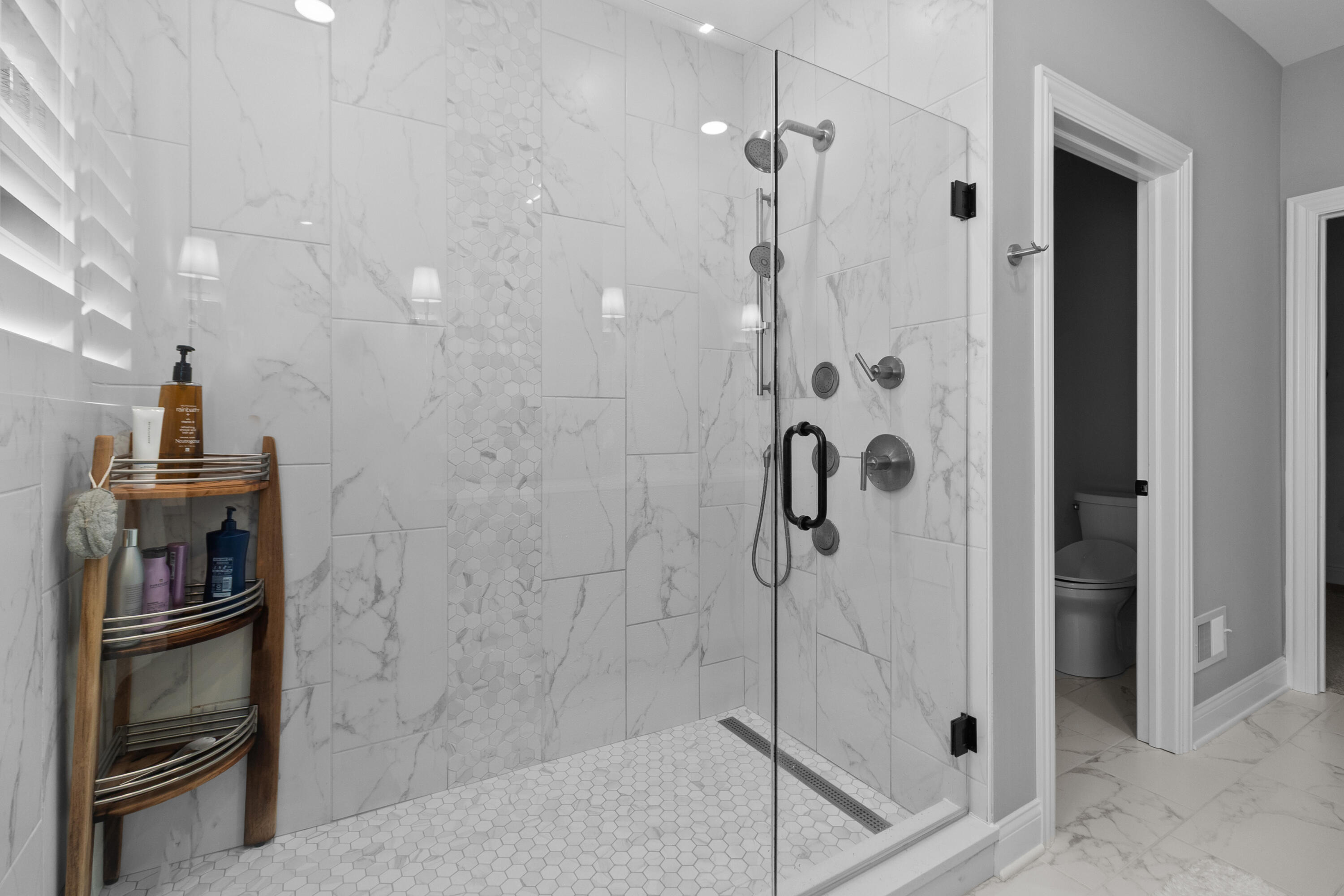 1581 Ryder Cup Road, Unit 1631 Geneva, WI 53147 - Photo 14 of 54 Large Walkin Shower in Primary Suite