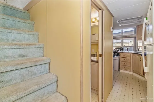 a view of walk in closet with window
