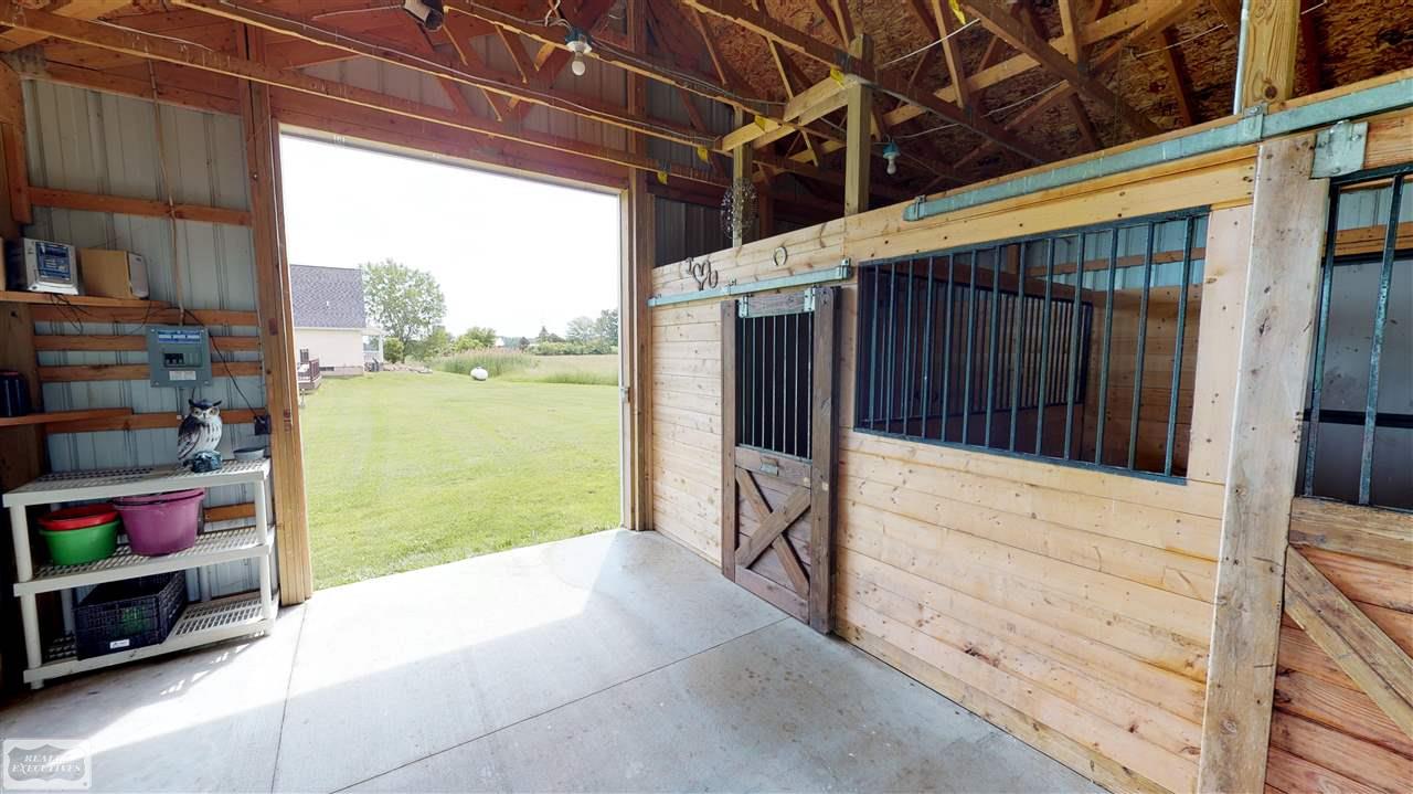 1665 Berville Road Allenton, MI 48002 - Photo 49 of 66 28 X 26 Includes 3 Stalls Shed Behind is 10 X 20 with Cement