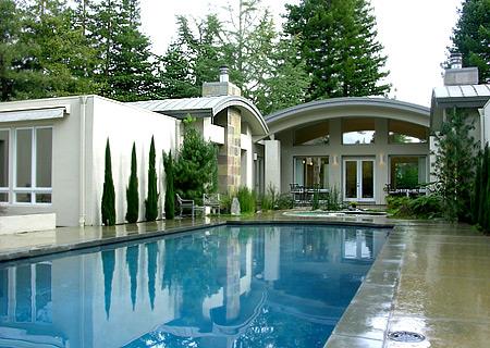 126 Atherton Avenue Atherton, CA 94027 - Photo 9 of 17 a front view of a house with lots of small trees