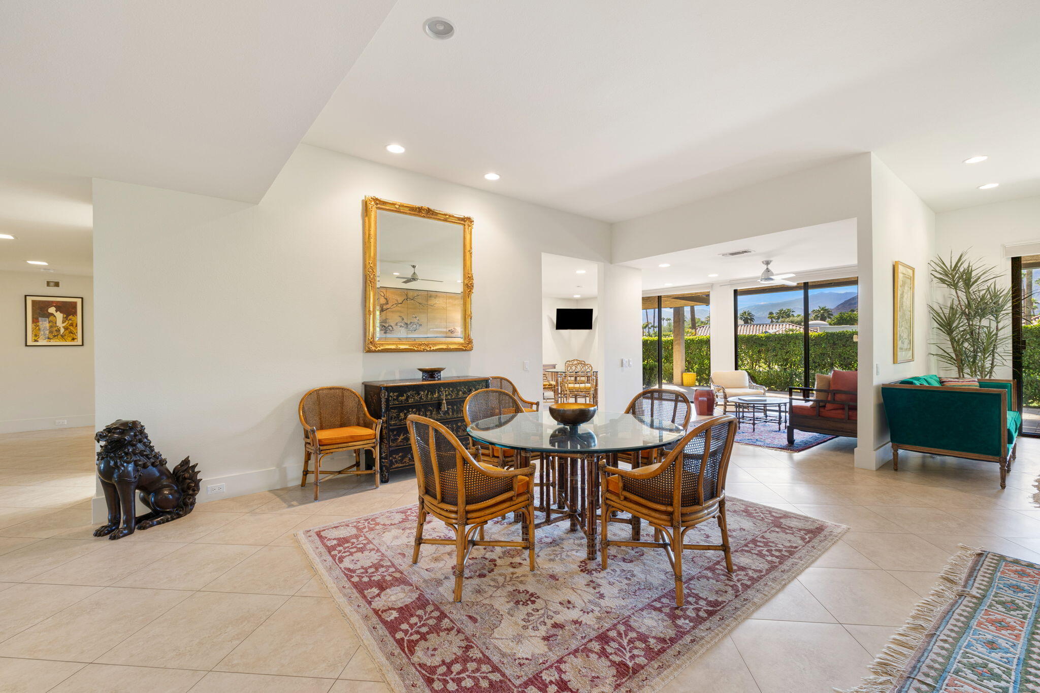 15 Reed Court Rancho Mirage, CA 92270 - Photo 17 of 53 a view of a dining room with furniture window and outside view