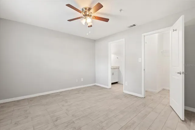 a view of an empty room