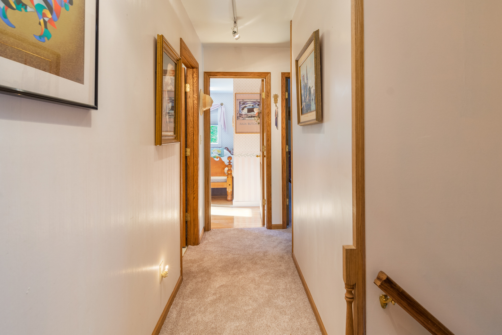 3473 East 449th Road LaSalle, IL 61301 - Photo 36 of 61 a view of a hallway with wooden shelves