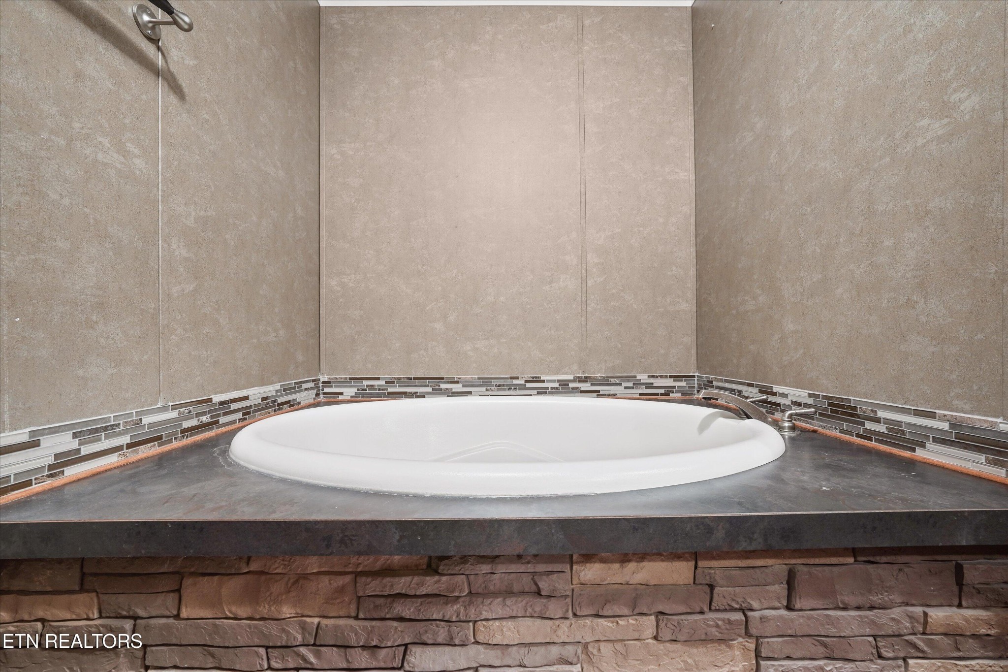 603 Bays Mountain Road Knoxville, TN 37920 - Photo 13 of 30 a bathroom with a granite countertop sink and a mirror