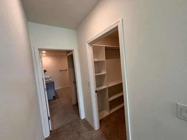 a view of closet area