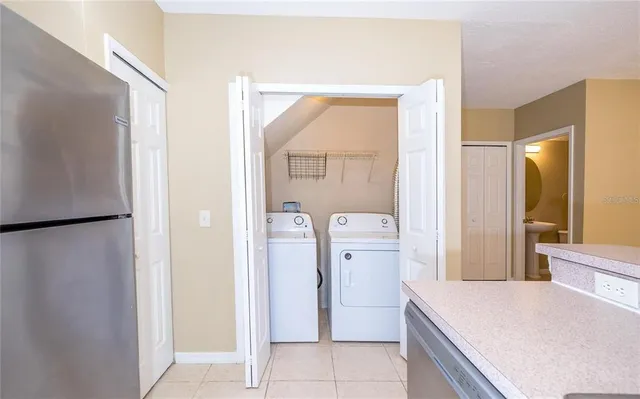 a room with storage and utility