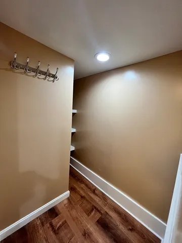 wooden floor in a room