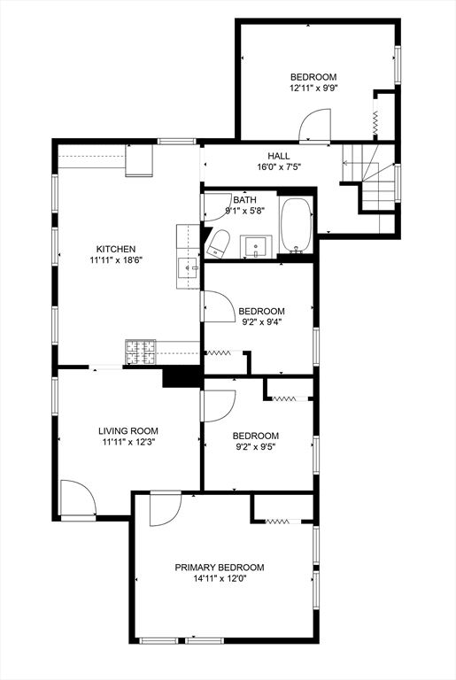 11 Benefit Terrace, Unit 3 Worcester, MA 01610 - Photo 15 of 15 a picture of a book and a bed