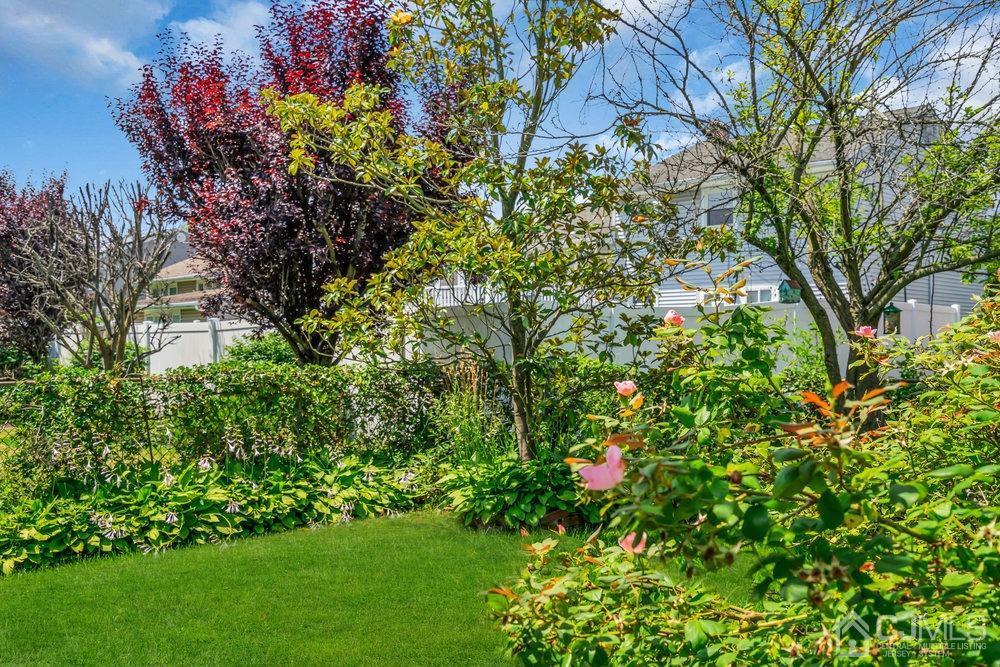 233 Amherst Avenue Colonia, NJ 07067 - Photo 45 of 56 a view of a garden with plants and large trees