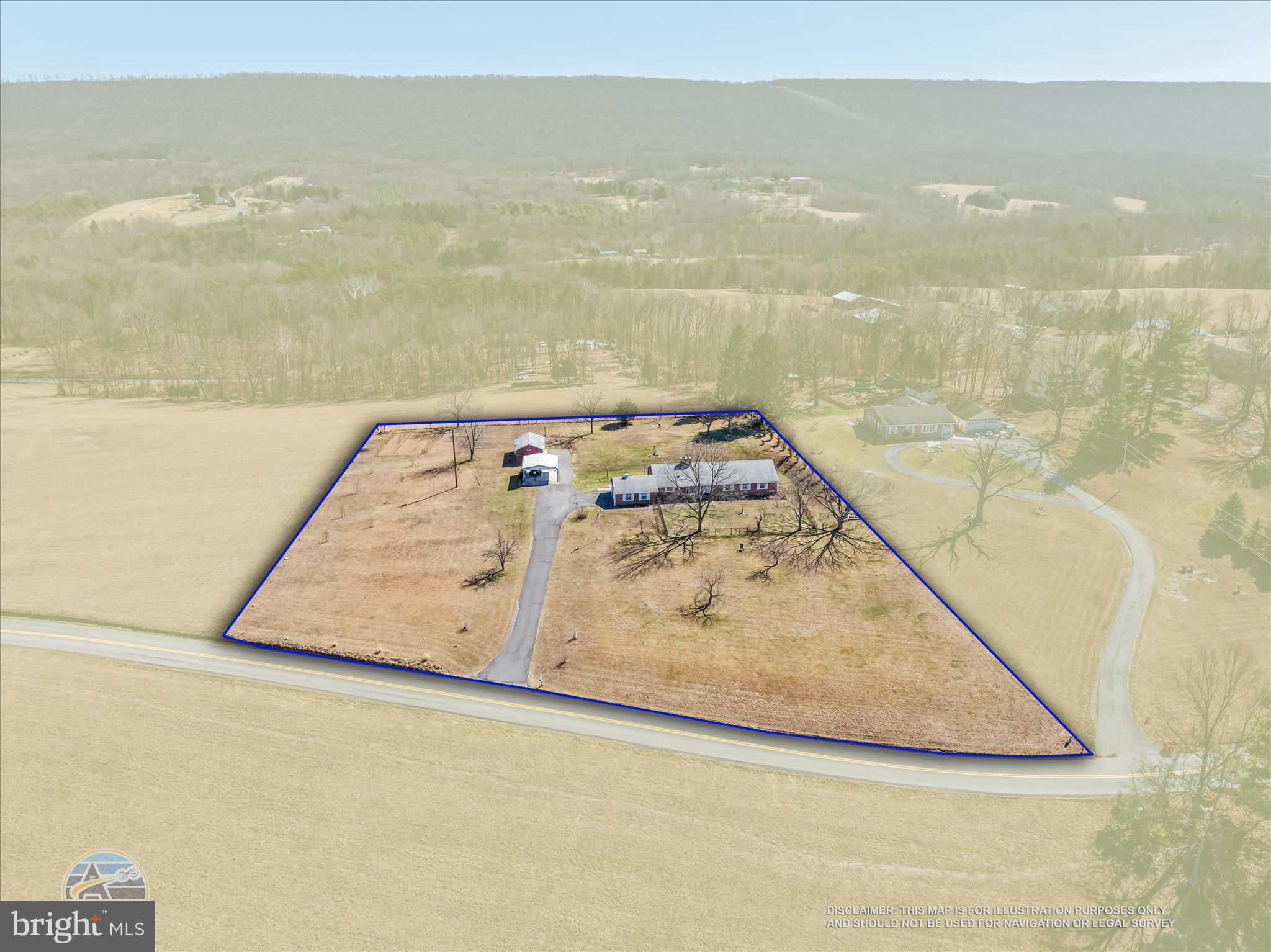 2431 Highland Ridge Road Berkeley Springs, WV 25411 - Photo 55 of 57 Property Aerial