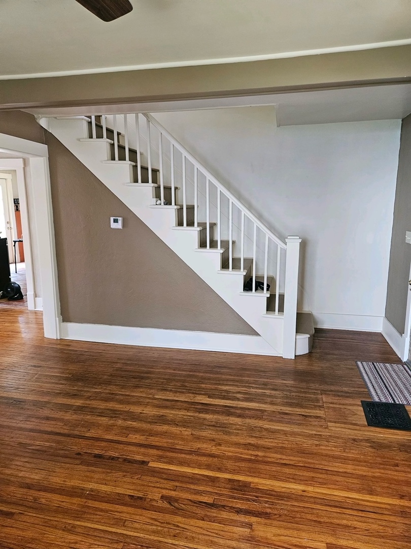 416 Madison Avenue Dixon, IL 61021 - Photo 5 of 34 a view of entryway and hall with wooden floor