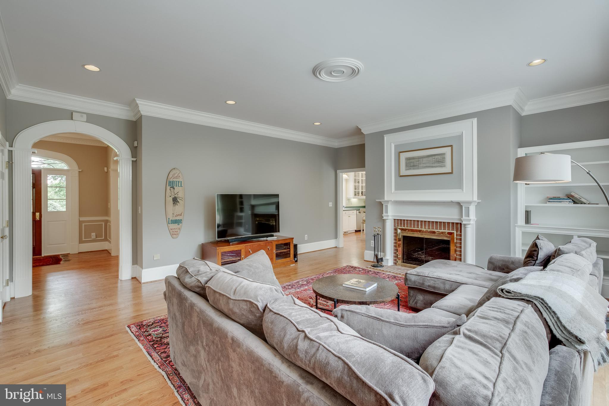 6504 Griffith Road Gaithersburg, MD 20882 - Photo 21 of 73 Family room with wood burning fireplace