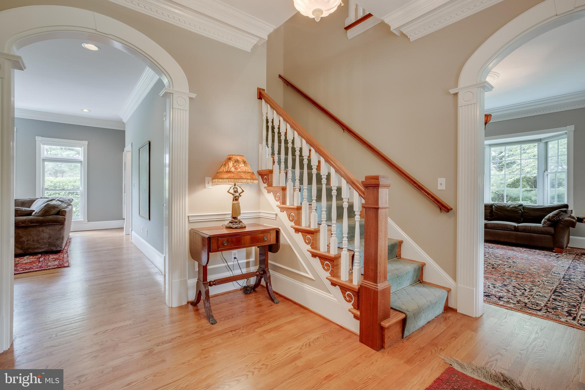 6504 Griffith Road Gaithersburg, MD 20882 - Photo 8 of 73 Foyer with pretty moldings and wood floors
