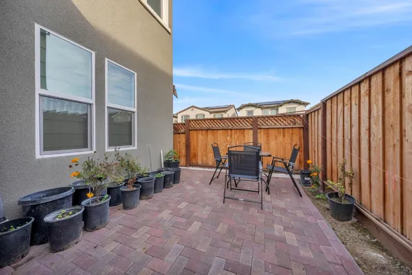 a outdoor space with furniture