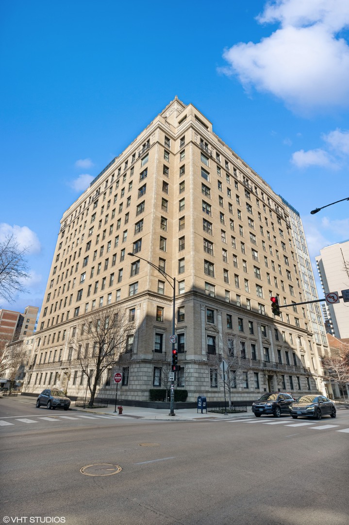 a front view of a building