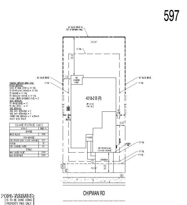 25474 West Chipman Road Buckeye, AZ 85326 - Photo 2 of 21 Plot Plan