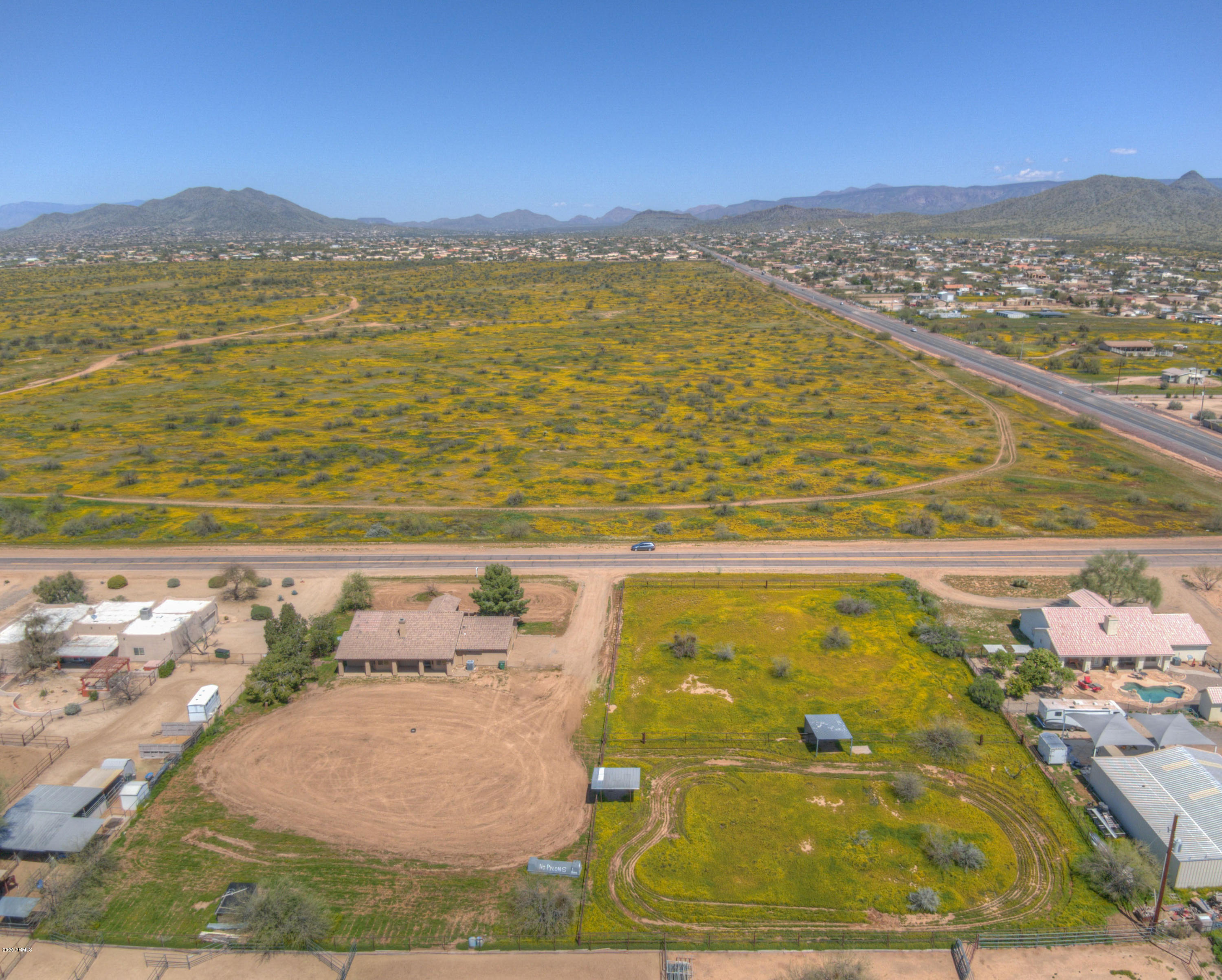 501 East Cloud Road Phoenix, AZ 85086 - Photo 3 of 29 Looking N with Drone 2 Acres
