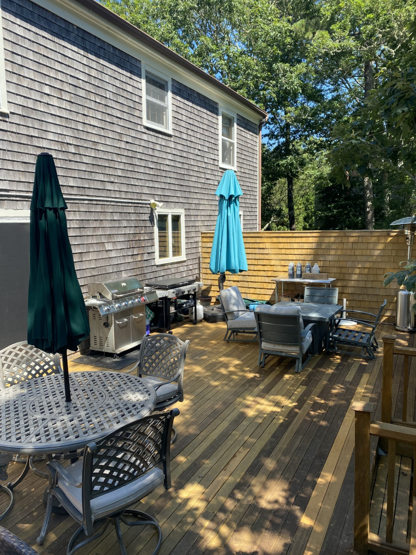 2 Farm Path Road Oak Bluffs, MA 02557 - Photo 14 of 37 a view of a terrace with chairs