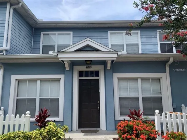 a front view of a house