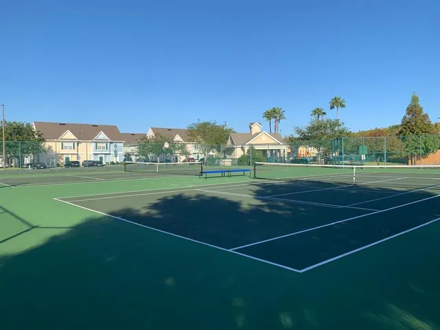 a view of a tennis court