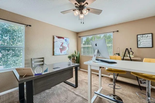 a view of a workspace with a window