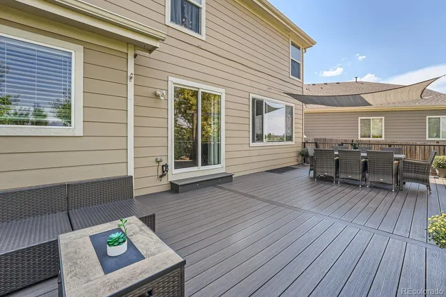 a view of a house with patio door
