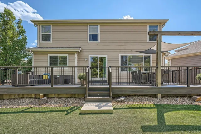 a view of house with swimming pool