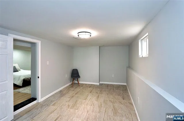 a view of a livingroom with a window