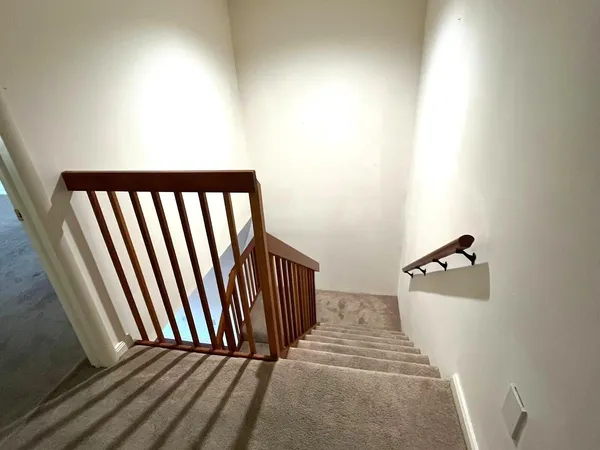 a view of a staircase