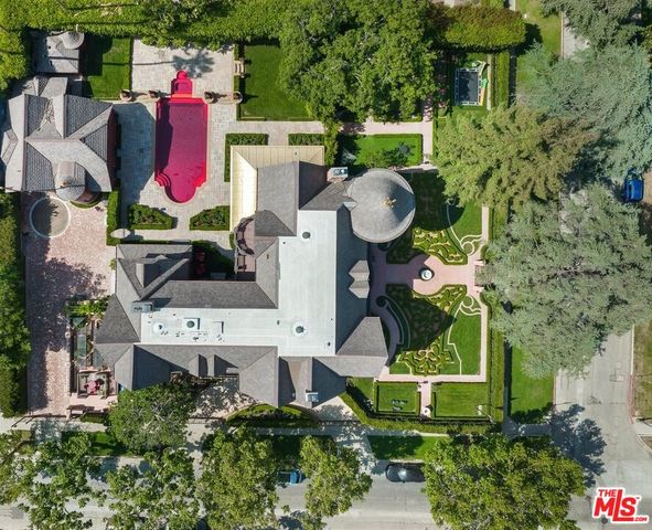 a aerial view of a house