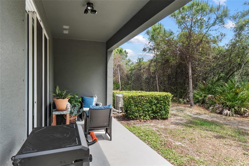 8990 Indigo Trail Loop Riverview, FL 33578 - Photo 39 of 43 a view of a porch with furniture and a yard