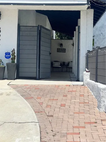 a house view with a backyard