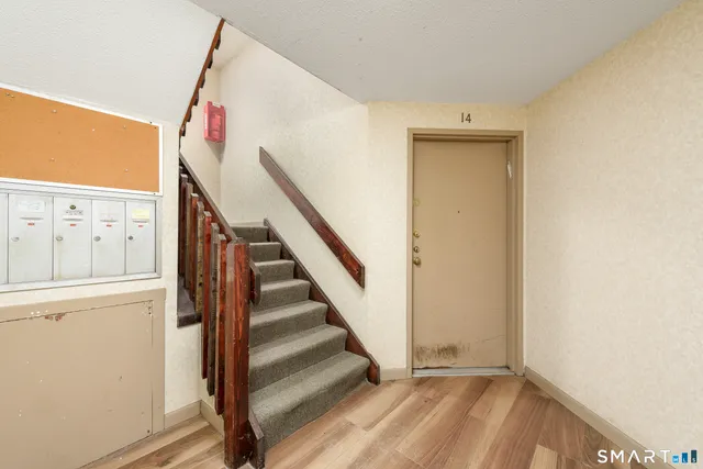 a view of front door with hallway