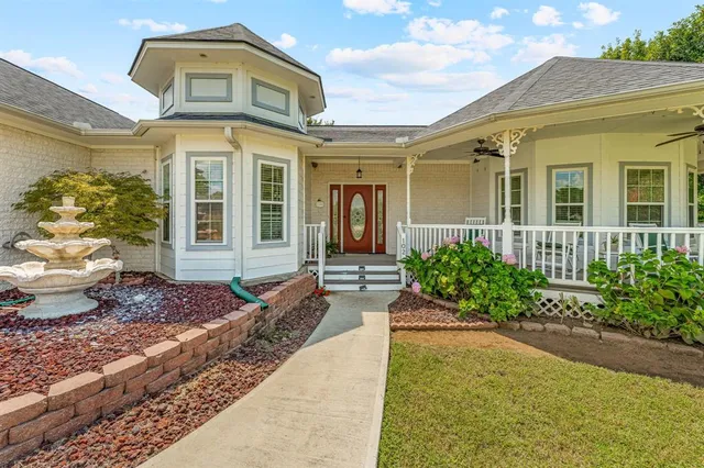 a front view of a house