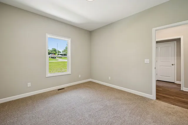 a view of an empty room