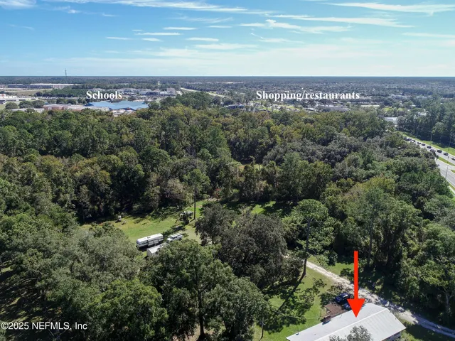 a view of a city with a mountain