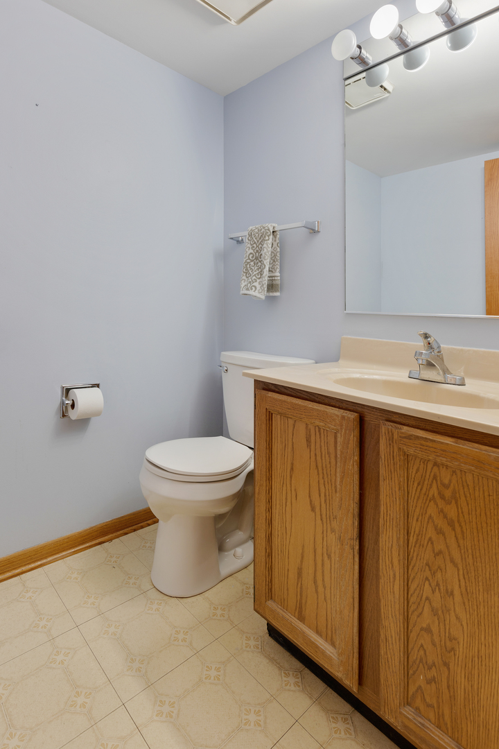 1950 Tanglewood Drive Algonquin, IL 60102 - Photo 30 of 34 a bathroom with a sink a toilet and mirror
