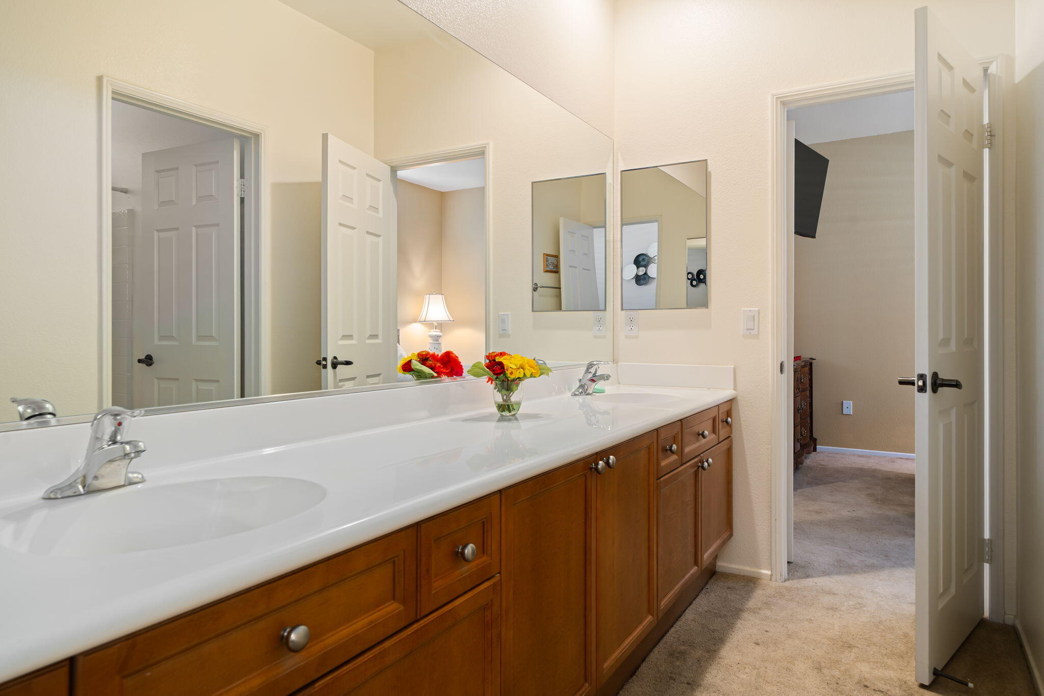 83399 Wagon Road Indio, CA 92203 - Photo 33 of 48 a bathroom with a sink and a mirror